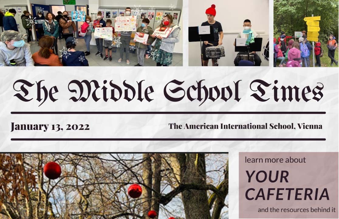 AISVienna's tweet photo. The Middle School Times is back with the latest #MSupdates, #upcomingevents, #entertainment, and more! Read the newspaper here: https://t.co/PavIepG8xH

#AISVienna #AISViennaMiddleSchool #GoKnights #MiddleSchoolTimes #MSTimes #community #StudentNewspaper #StudentInitiative https://t.co/hwF3IWUy6O