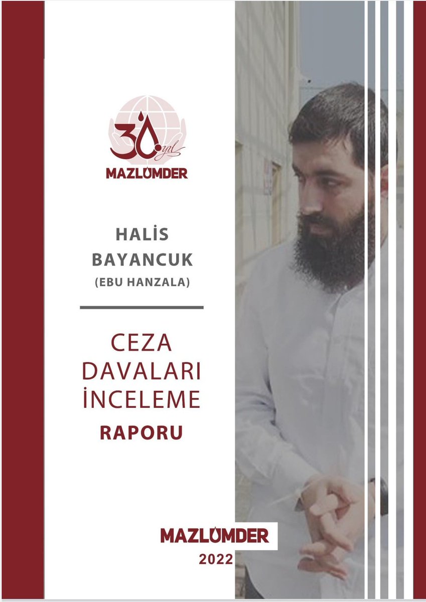 "Adil yargılanma hakkı"
"Düşman hukuku"
"Yargı sopası"

"Brifingli yargı"
"Paralel yargı"
"OHAL yargısı" derken,

Medyatik olmayan, AB ülkelerini yakından ilgilendirmeyen ama Türkiye tarihinde benzeri zor görülecek bir hukuksuzluğun raporu
<a href="/mazlumder/">MAZLUMDER</a>

HalisBayancukRaporu_2022.pdf