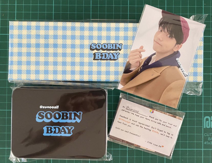 sunooall's tweet photo. 『 #nabudolsifranx #5thfb 』
Soobin BDAY MD arrived na yesterday~ Thank you so much @fifthloveph for the very smooth and hassle-free transaction. Looking forward to more budols from your shop! )^o^( https://t.co/ROBvj6T5Hc