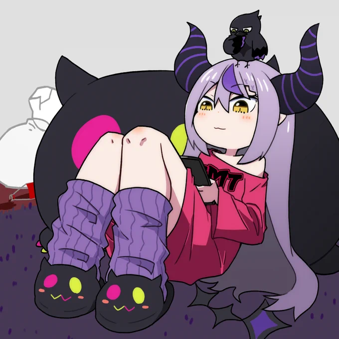 #Laplus_Artdesu 
エゴサ中の総帥 