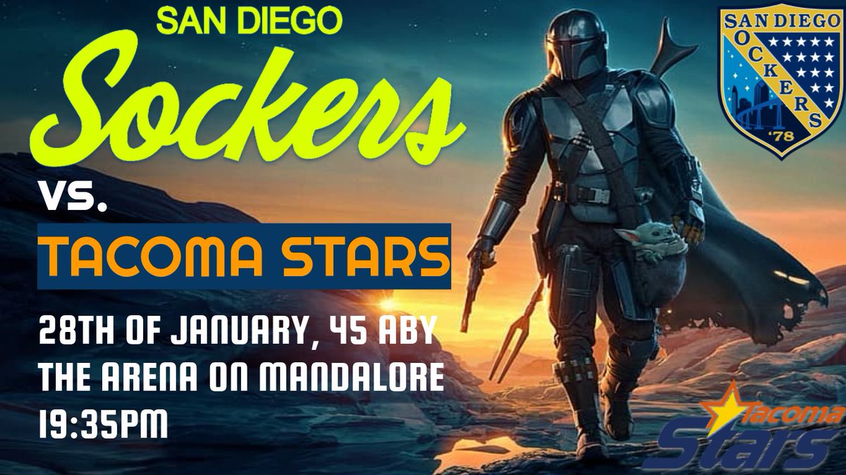 callanmacsports's tweet photo. MATCH DAY: Join us tonight you must...
It's Star Wars Night at 7:35pm...
This Is The Way...
#SDvTAC #AwesomeSince78 #StarWarsNight #ThisIsTheWay #DareToBe https://t.co/okpAfLZUyT