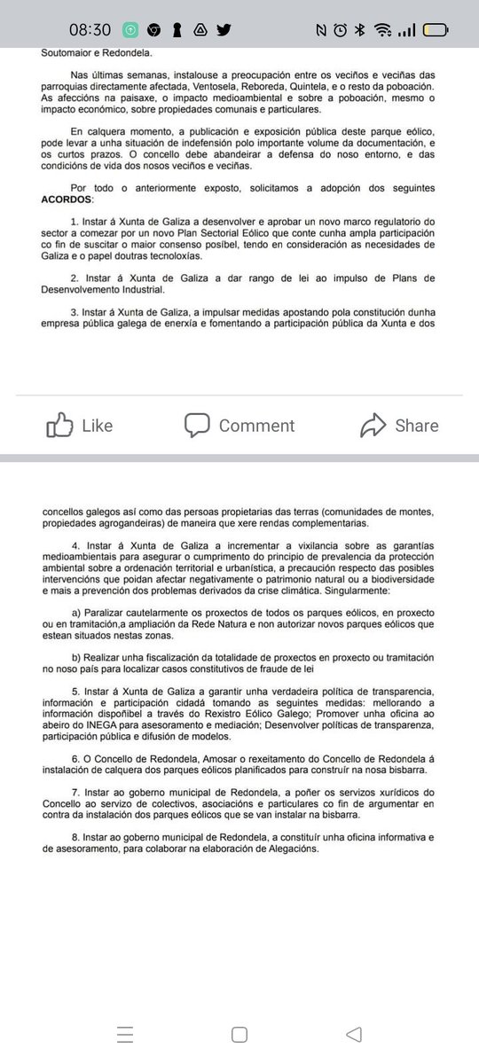 xcgcampo's tweet photo. #Redondela #Reboreda Imos continuar traballando ata que a Xunta retire grande parte dos nosos montes do Plan Eólico. Somentes están ao servizo das grandes corporacións que buscan o seu lucro particular https://t.co/vcmEPry8O9