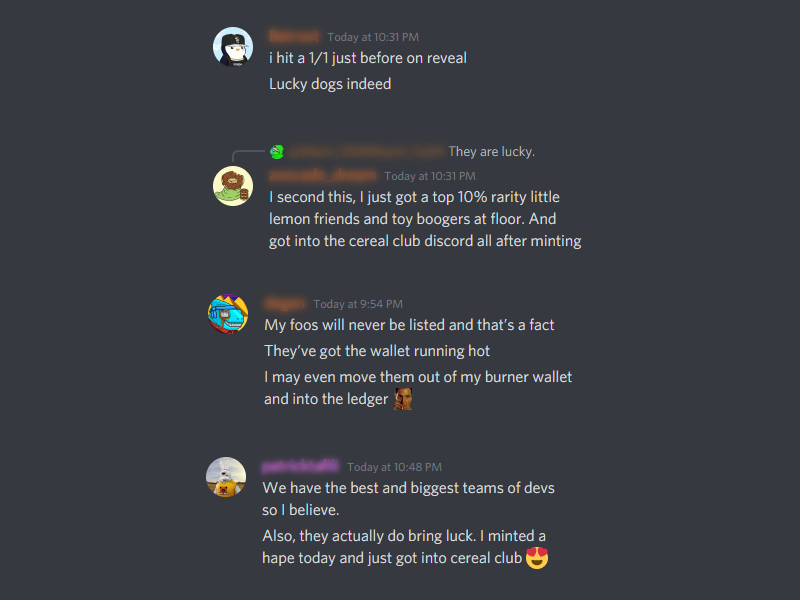 LuckyFooDogs's tweet photo. Important question: would you put an NFT in your wallet for good luck? These guys did &amp; here's what happened... https://t.co/HvIS26BD4s