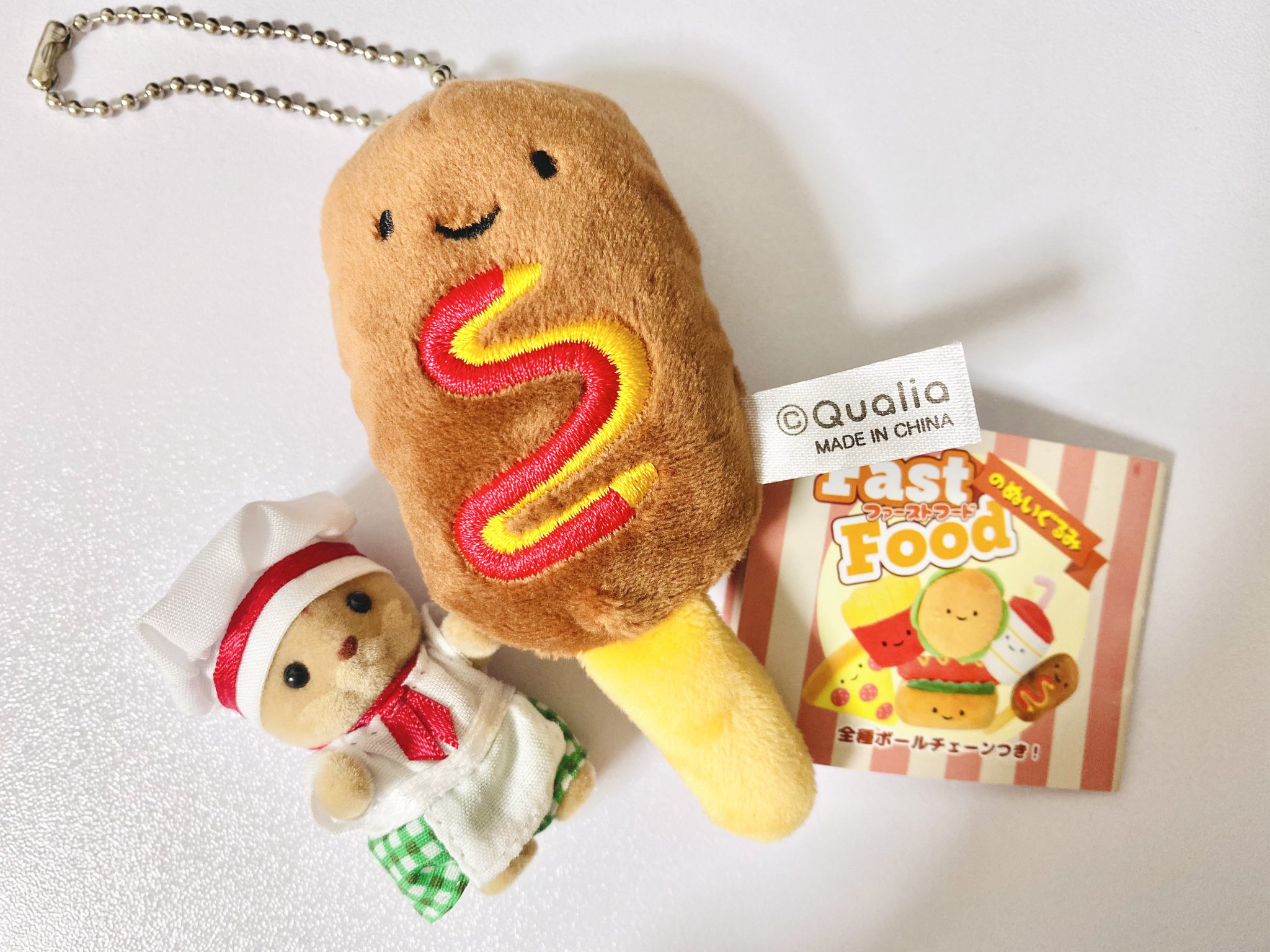 アメリカンドッグ クッション もっちり ぬいぐるみ ビッグサイズ