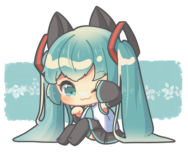 初音ミク「にゃん!
#初音ミク 」|しゅやのイラスト
