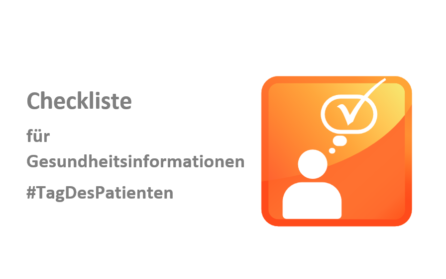 GVG_eV's tweet photo. #TagDesPatienten: Wie gut ist eine Gesundheitsinformation?
Hierbei hilft eine Checkliste von #gesundheitszieleDE:
https://t.co/yXXeufzzwN https://t.co/dbSe4FZpn9