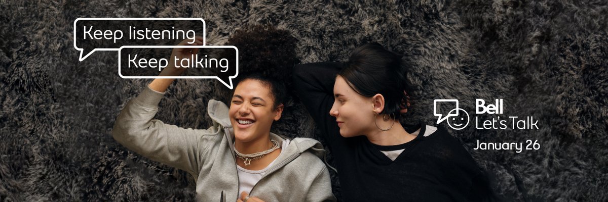 I’m here to listen, I’m here to talk, I’m here to support you, not just today but everyday. #Mentalhealth and #Wellbeing should be our priority every day. By spreading positivity, we can make a difference and end the stigma #BellLetsTalk