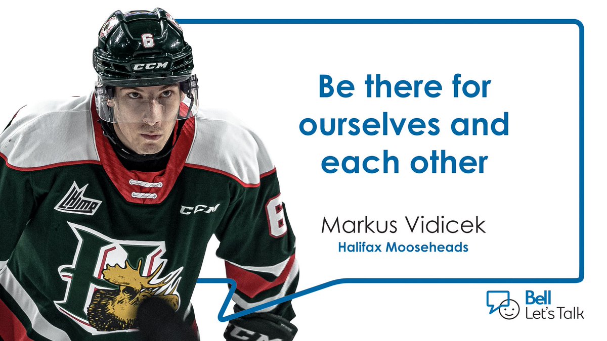 HFXMooseheads's tweet photo. Be kind, listen, support each other. #BellLetsTalk https://t.co/qf2drbtMxm