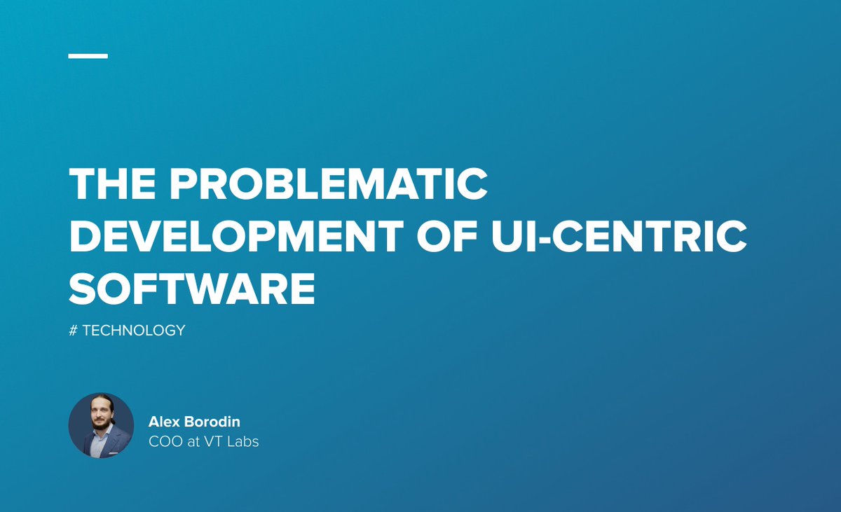 There are many myths about the development of UI-centric software. We outline some common mistakes and how to avoid them when developing your own ecommerce website or custom application!

More in the article 👉 vtlabs.org/blog/the-probl…