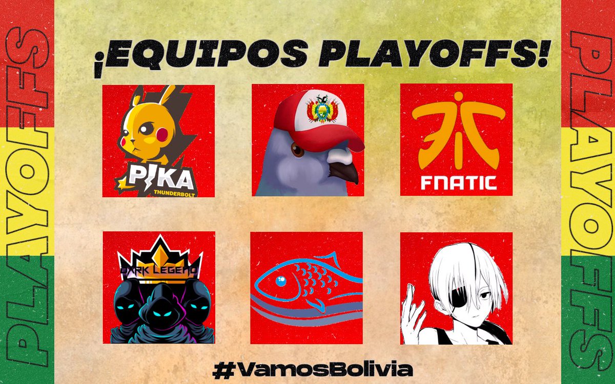 LigaBsBoliviana's tweet photo. #LBBS ¡PUNTAJE FINAL!

Aquí tenemos la puntaje final de la Liga🇧🇴🤭.

Y con ello, los clasificados a fase de Playoffs😎.

🥇 @TeamPikachu4
🥈 @ArmyPalomas
🥉 @FNATIC
🏅 @DarkLeg77525862
🏅 @TOceanGG
🏅 @Quanxi_PAPD

Pronto publicaremos el bracket.

¡Atentos!

#VivaBolivia https://t.co/1zq4M9YZHt