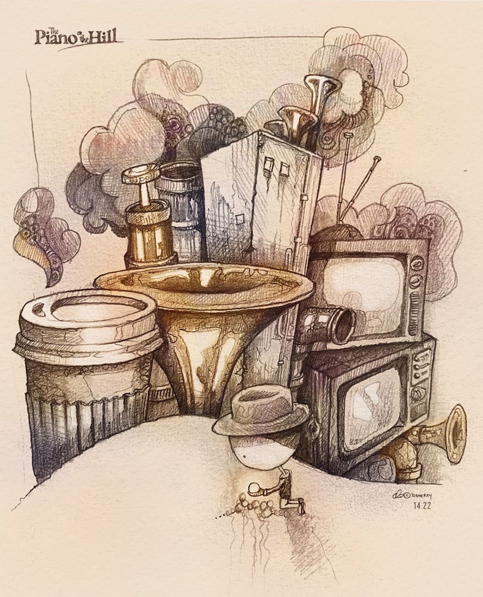 TapestryC's tweet photo. Kneeling beneath the bustling noise,
he offered a gift
to the land he borrowed..
A yearning for compassion and spirit,
and a promise to keep listening.

#sketch #art #australiaday #dayofmourning #creative #illustration #healing #pianoonthehill #AlwaysWasAlwaysWillBe https://t.co/pgTGqoOe0d