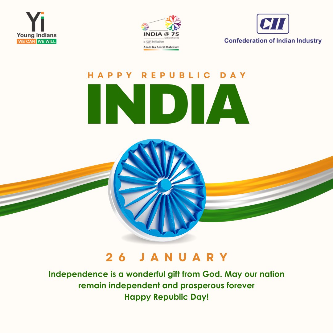 Wishing us all a Happy Republic Day on the occasion of India’s 73rd Republic Day.
