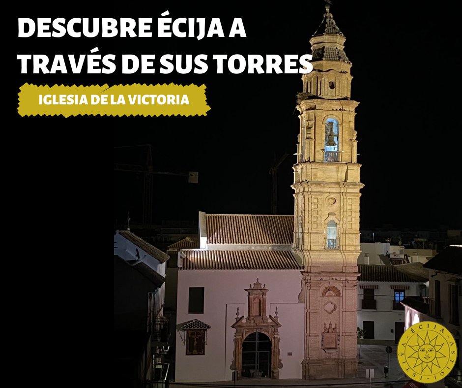 Descubre #Écija a través de la #Rutadelastorres ⛪️
Toda la información en nuestra web 🖥 👇
turismoecija.com/ruta-de-las-to…
Haz la ruta de noche y disfruta de sus maravillosas vistas, como la de la  #IglesiadelaVictoria

📸Fotografía Inmasan8
 
 #ÉcijaesTurismo #RutasÉcija #ConoceÉcija