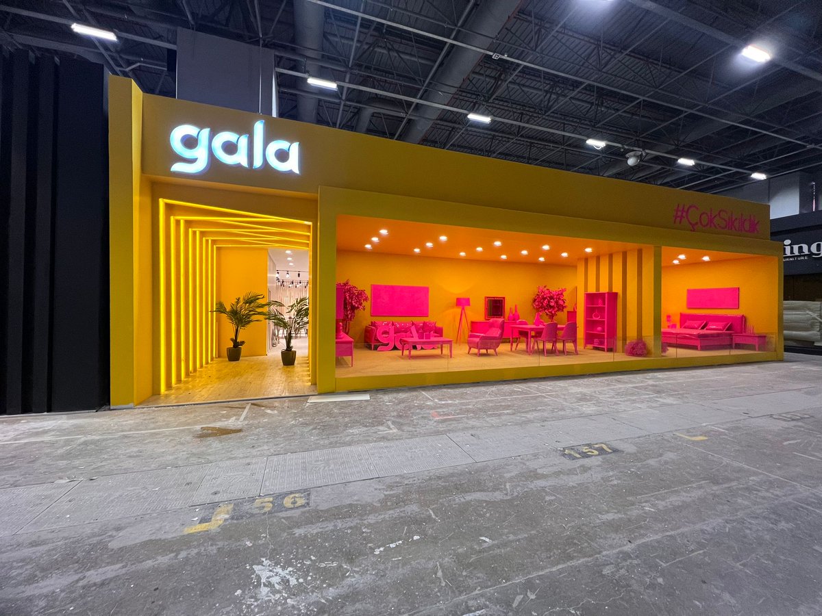 İstanbul Mobilya 2022 fuarında #gala firması bizi tercih ettiği için teşekkür ederiz...