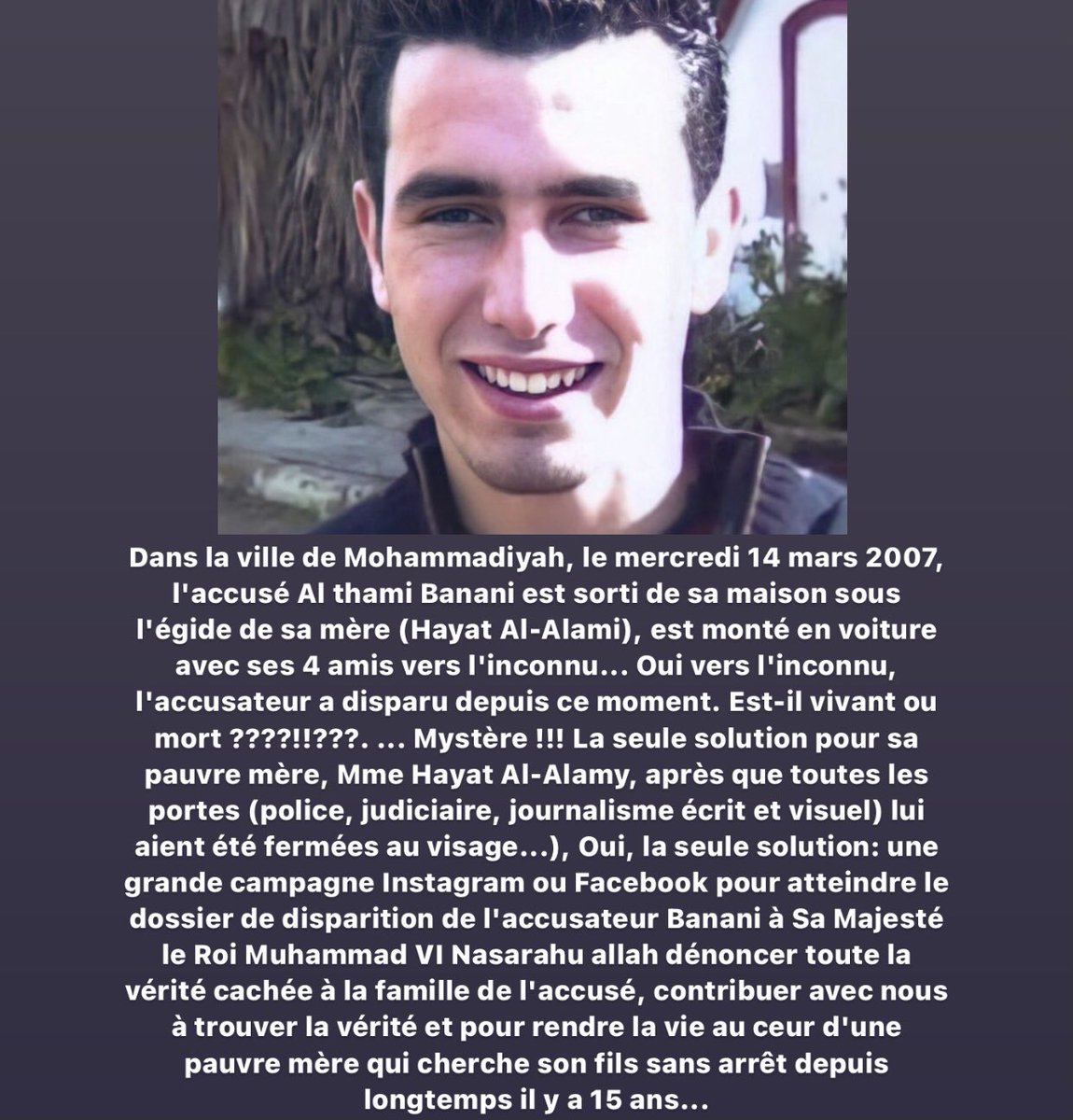 jisoo_____kim's tweet photo. Que justice soit faite
#justicepourthamibennani https://t.co/ykXWR7qvAN