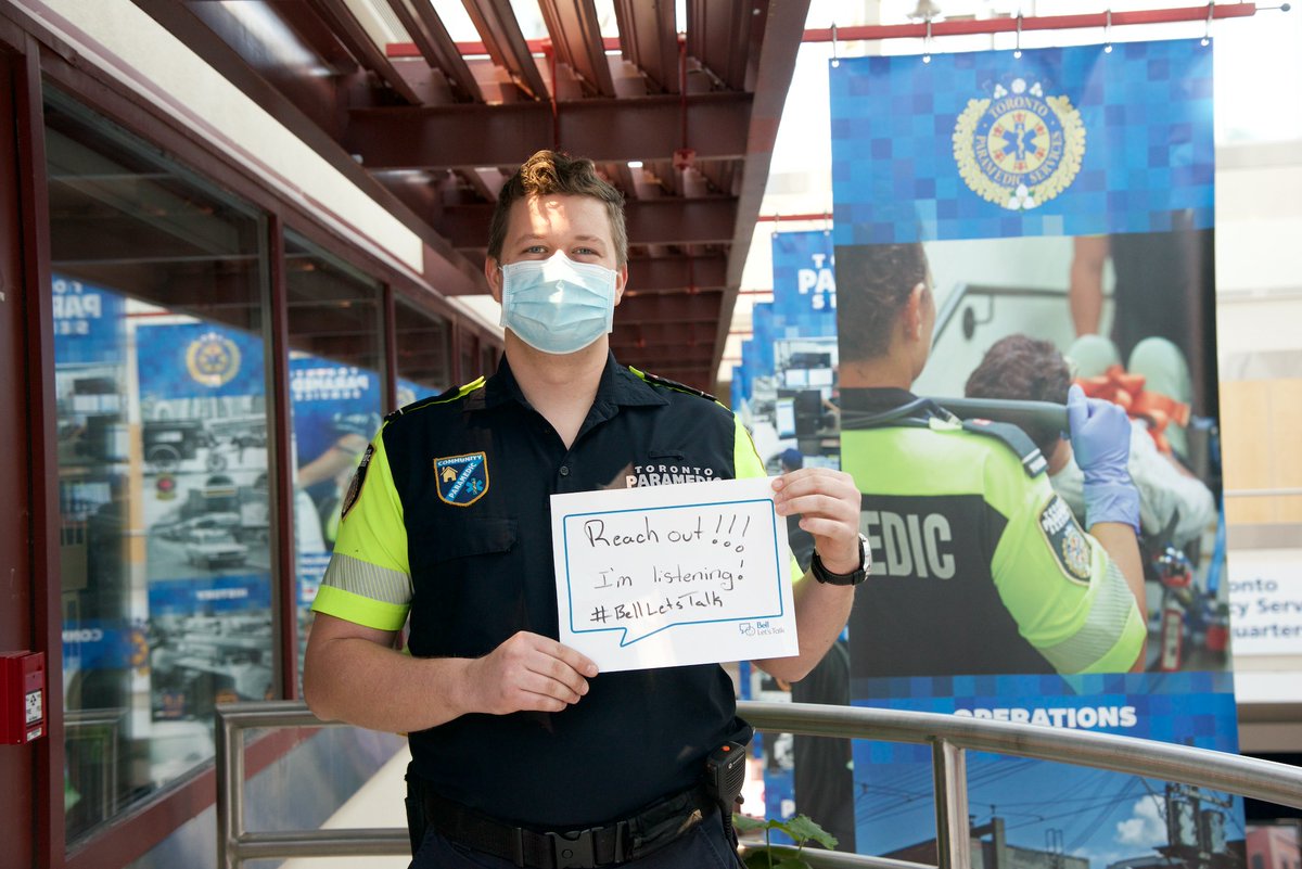 TorontoMedics's tweet photo. Now, more than ever, mental health matters and every action counts. #KeepListening #KeepBeingThere #BellLetsTalk https://t.co/Z3lCxm5cFT