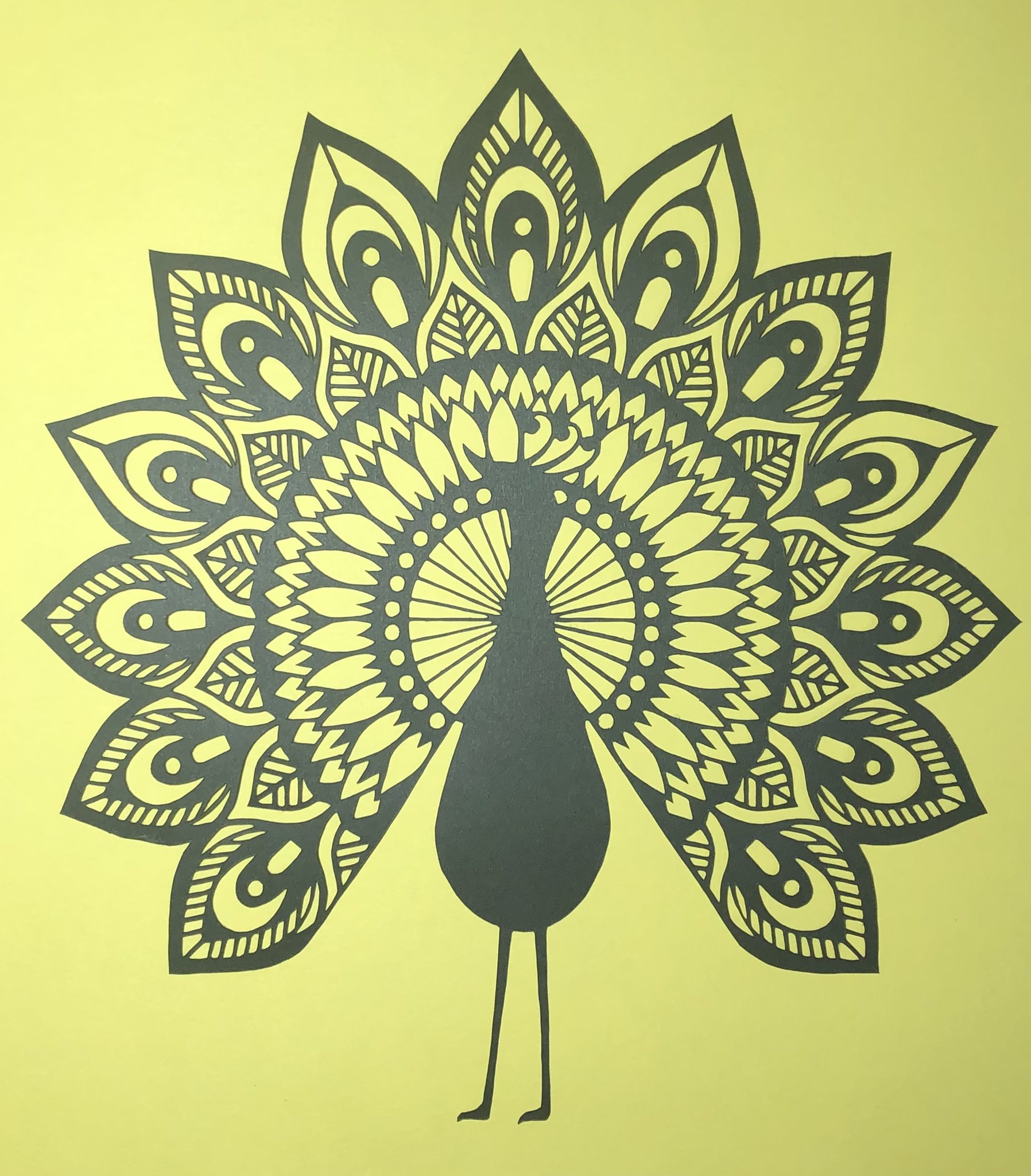 フェリス お疲れ様 切り絵 花曼荼羅 花曼荼羅のわりにサクサク切れて素直な子でした 花曼荼羅って極悪な子が多いいけど切り終えた時の達成感はすごく良いんですよね やりたいことはいっぱいあるけど時間が無ぇ 竹ザルがあったから掬ってみた 切り