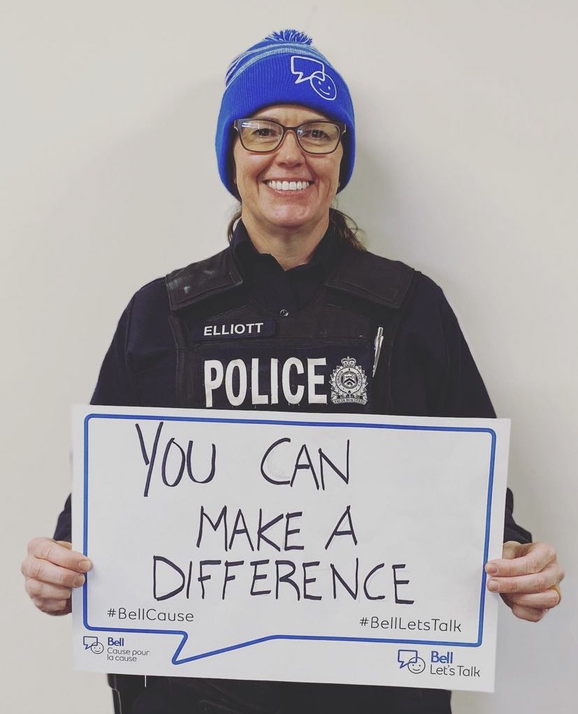 End the stigma. #BellLetsTalk #MentalHealthMatters #SickNotWeak  <a href="/Bell_LetsTalk/">Bell Let's Talk</a> <a href="/lpsmediaoffice/">London Police Service ON</a> #ldnont #BellLetsTalk