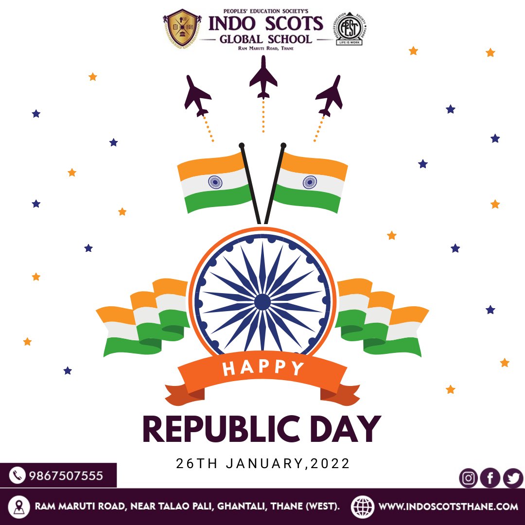 Freedom came with the sacrifices of our freedom fighters, so lets pledge to protect it. Wish you a very happy republic day!
#education #RepublicDay2022 #RepublicDay #RepublicDayIndia
