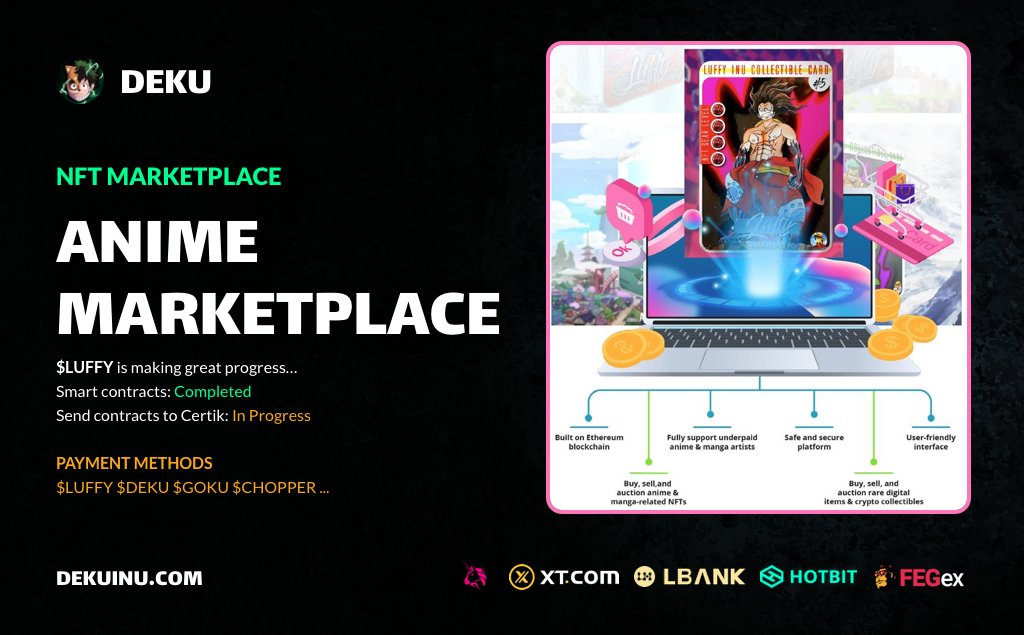 DE4DBEATS's tweet photo. @JakeGagain Do you know 
@DekuInuOfficial ?

We are soon to be listed on SaitaMask!

Coming this year:
•Mechero Nfts (5,555)
•Deku Academy (learning platform)
•Play2Earn Racing Game
•Dekutools
•One Alliance 

+More soon

Buy now or regret it later https://t.co/s7eLcXURQj