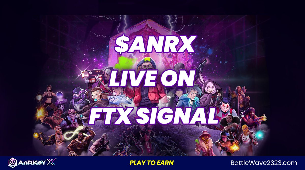 🚨 $ANRX IS LIVE ON FTX SIGNAL! 

🤑 Join FTX signals and add $ANRX to catch all our hot updates, news, and marketing events! Don't forget to use the bell sign to be notified first! 

#DeFi #NFT #GameFi