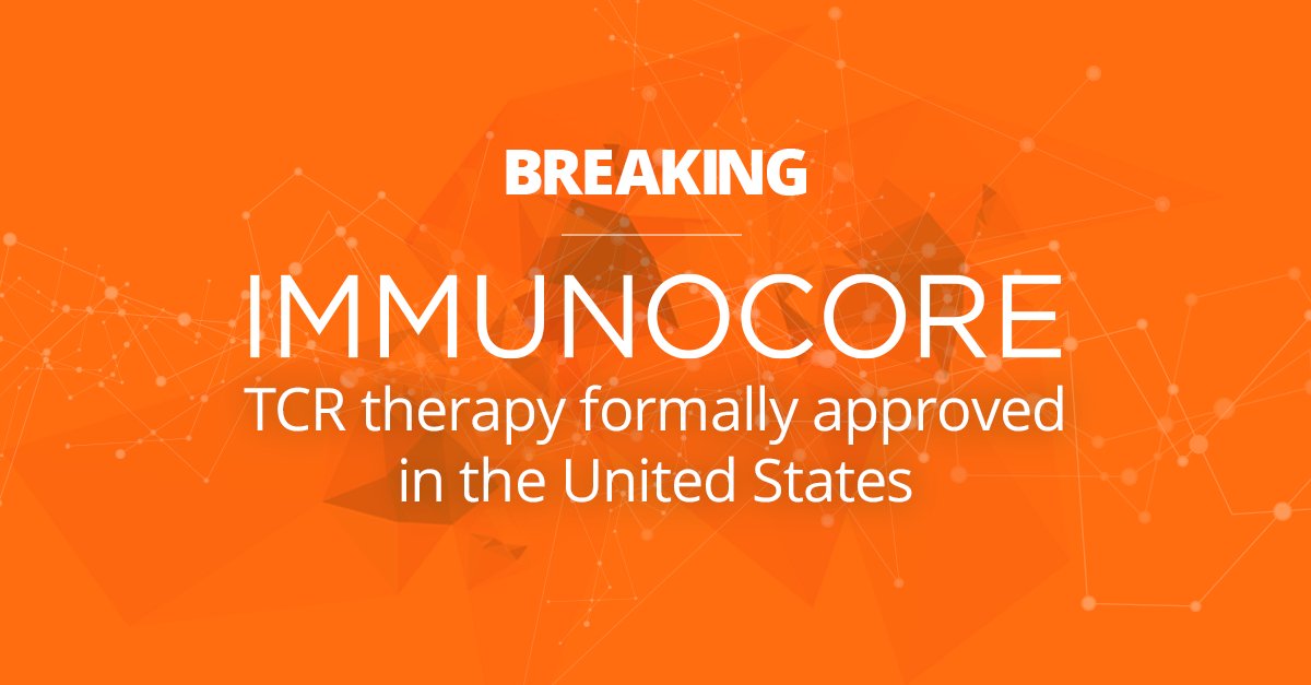 Immunocore's tweet photo. We are proud to be able to announce that our TCR therapy has been formally approved by the @US_FDA Full announcement: https://t.co/Z8gX78sWf9 https://t.co/eCbNDA1yJE