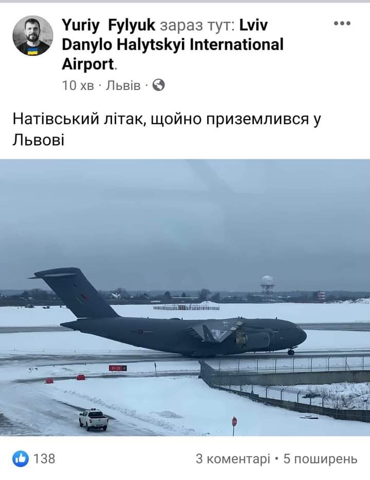 #Imamoglu
Nato uçakları Lviv şehrine iniyor bir bir. #Ukrayna’yı harcayacaklar matmazel.Rusya Nato girecek birbirine bizim iha sihaları kullanacak Ukrayna...Siz de 3 cm kar düşünce birbirinizi yiyin aq.