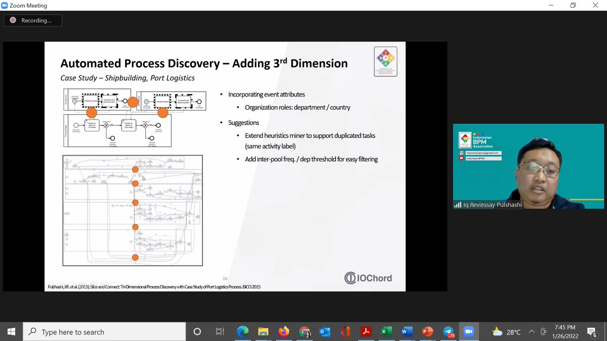 MahendrawathiER's tweet photo. Iq Reviessay Pulshashi from IOChord shares about his experience with #processmining in shipbuilding case.

#IBPMA https://t.co/F8HmaW4kCW