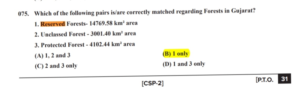digvijaysinhee's tweet photo. @dineshdasa1 Hi sir
As per Gujarat Forest Statics 2019-20 Below question should be Non of the Above. So, there is no option like this so the question must be https://t.co/mr6iNj9X4x Official report shows mismatch with GPSC 's Final answer key. https://t.co/ed8mK5Vynq