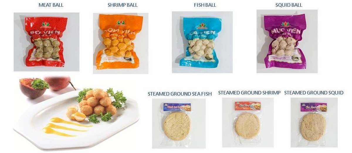 Manufacturing cooperation with more than 100 most throughout Vietnam producing a full range of seafood to export to over 80 markets in the world.
+ Certification: IFS, HACCP, BRC, ISO22000, HALAL, ASC, GLOBALG.A.P, BEST AQUACULTURE PRACTICES. Our main products: PANGASIUS,TUNA,..