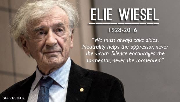 StandWithUs's tweet photo. On International Holocaust Remembrance Day, we commemorate Elie Wiesel, who survived #Auschwitz and devoted his life to the memory of all those who perished at the hands of the 'Shoah' (Holocaust). May his memory be a blessing. 🕯️#HolocaustRemembranceDay 
#HolocaustMemorialDay https://t.co/OxOcbRwxnd
