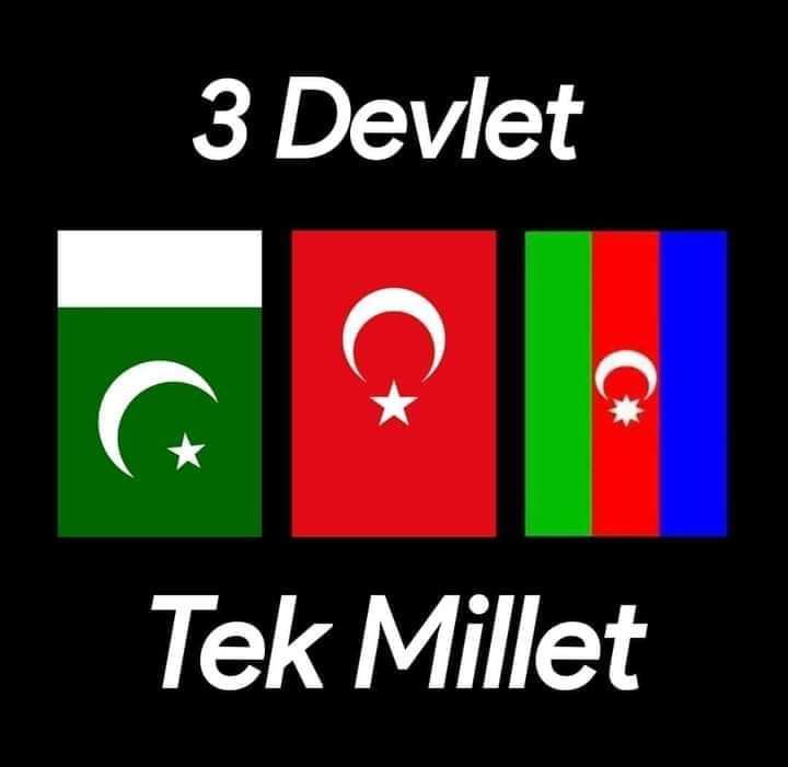 MilletPak's tweet image. Üc Devlet , Bir Millet 🇹🇷🇦🇿🇵🇰
تین ملک ایک قوم 
ترکی آذربائیجان پاکستان