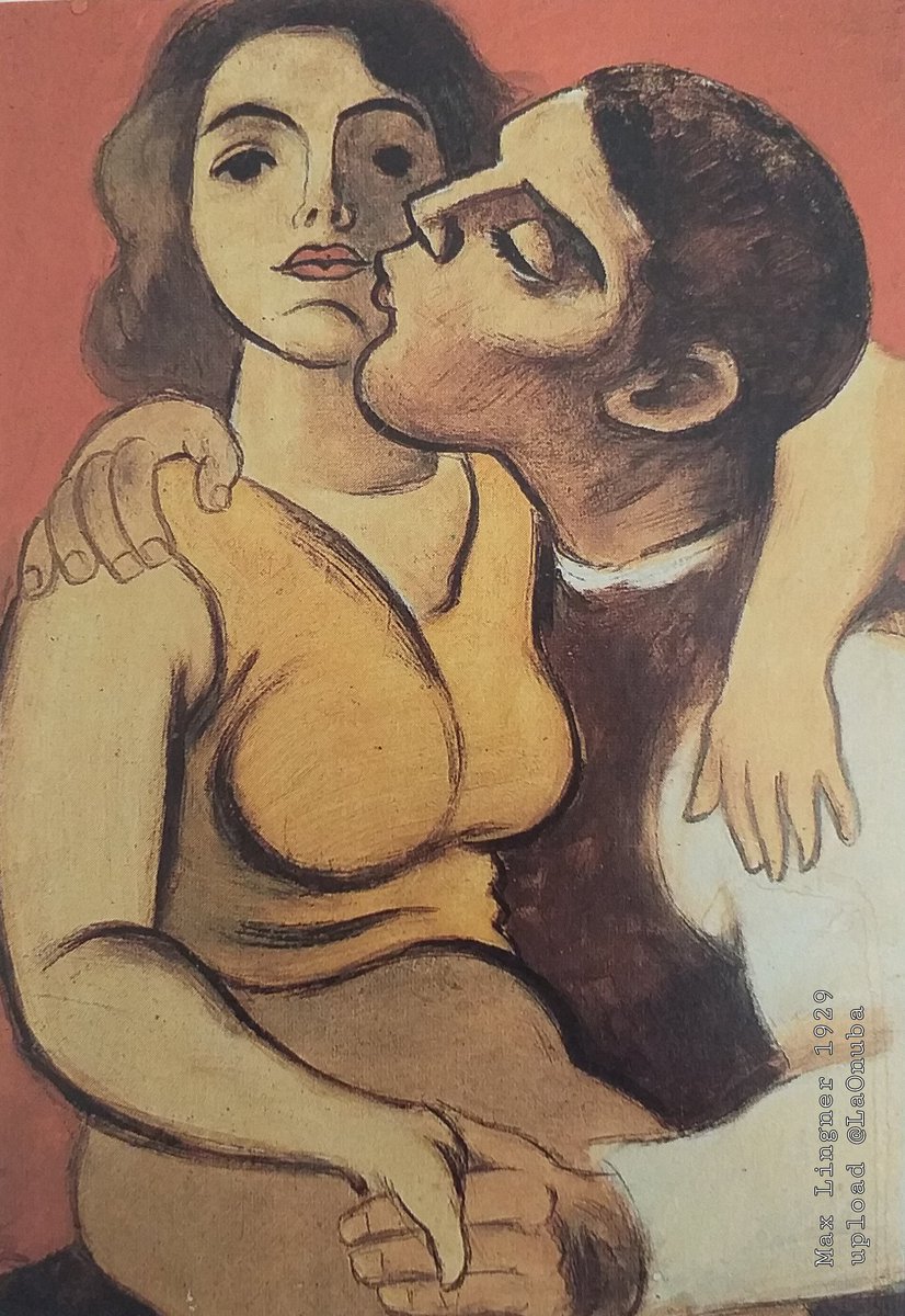 LaOnuba's tweet photo. Los Trabajadores Enamorados se protegen mutuamente. Él la besa con afecto y delicadeza; ella nos dirige una mirada desafiante. Una imagen de sólida respetabilidad.
#MaxLingner. 1929.
#PaintWithLove #Painting #paintingoftheday
#kiss #ArbeiterVerliebt #workers in #love https://t.co/ifaf9zvf5g
