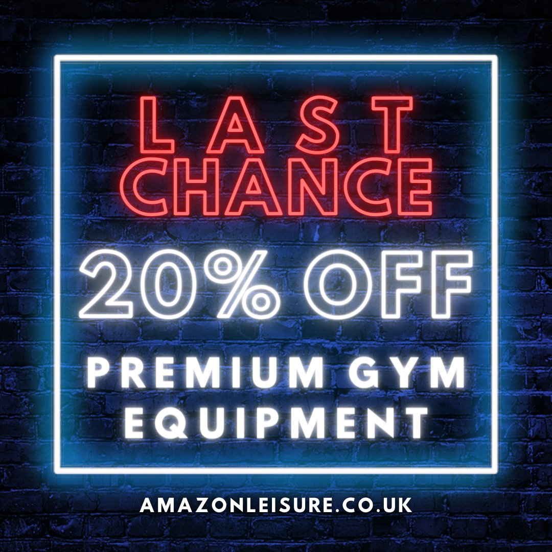AmazonLeisureUK's tweet photo. 🔥 JANUARY SALE ENDS MONDAY! 🔥

Shop on our website: https://t.co/92KDJVhba2

#januarysale #january #monday #lastchance #sale #gym #gymequipment #fitness #motivation #discount https://t.co/h5Z4PRFSNU