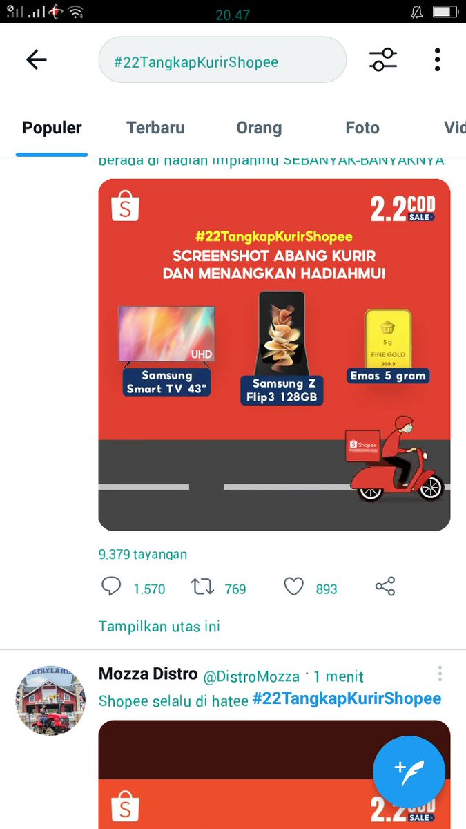 icha_syaiful's tweet photo. @ShopeeID bismillah
#22TangkapKurirShopee
#ShopeeKasihEmas5G https://t.co/ojOtaGsAoU