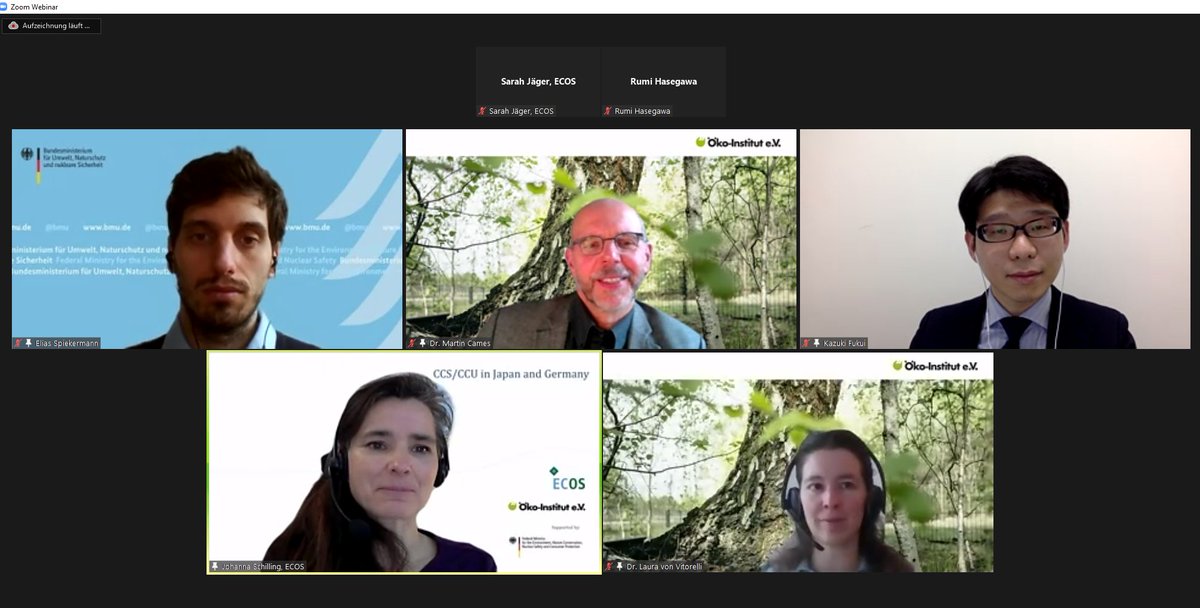About 175 participants joined the webinar today to learn more about the current situation and ongoing projects as well as economic, political and environmental aspects of #CCS and #CCU technology in #Japan and #Germany. Missed the webinar?! 👉ecos.eu/en/events/deta…