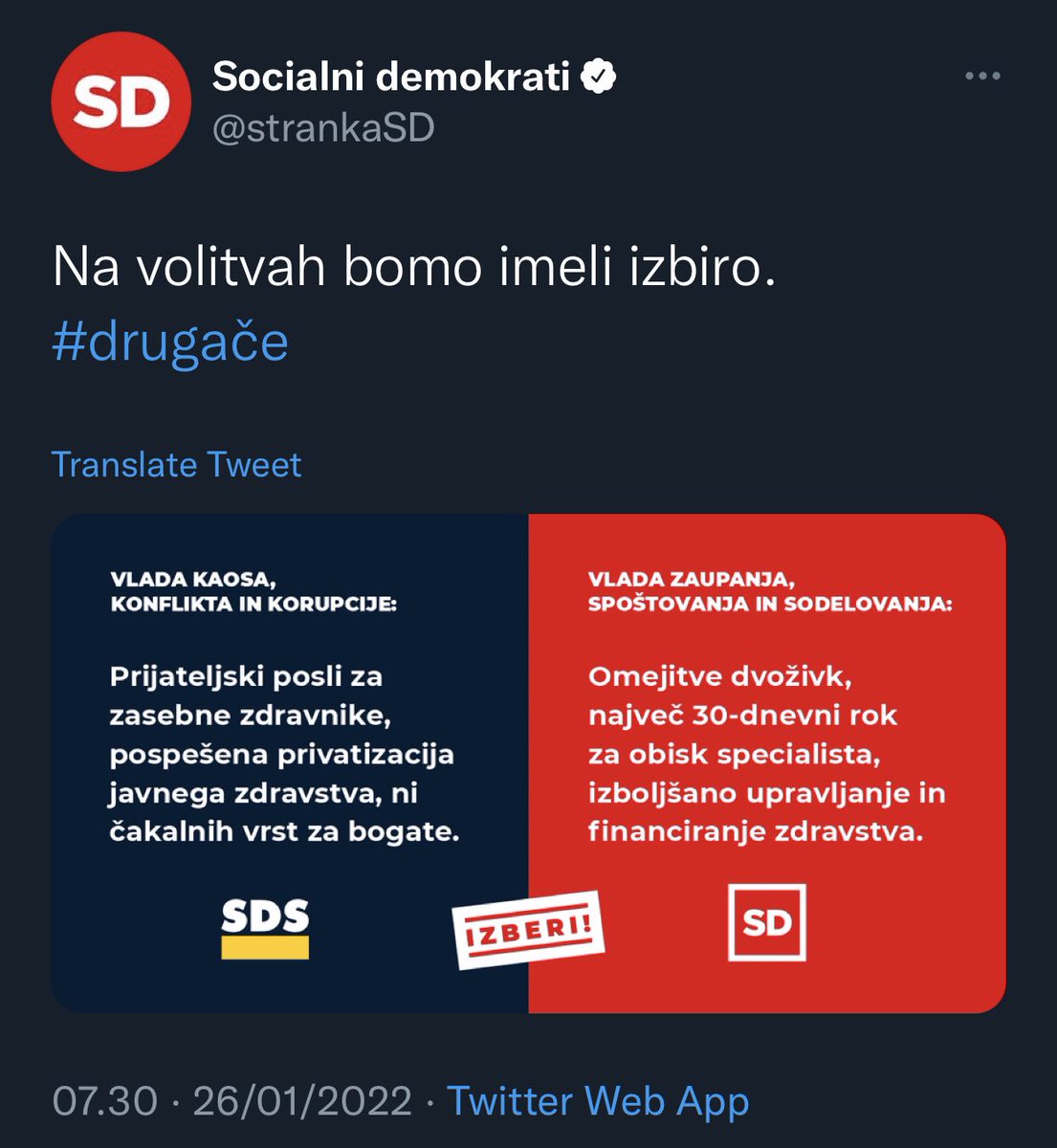 AllBrighten's tweet photo. Ne da bi hvalil.
Pri #SDS vidimo občutimo rezultate, pri #strankaSD jih niti videli nismo. #doSD https://t.co/lNlI8upZxK