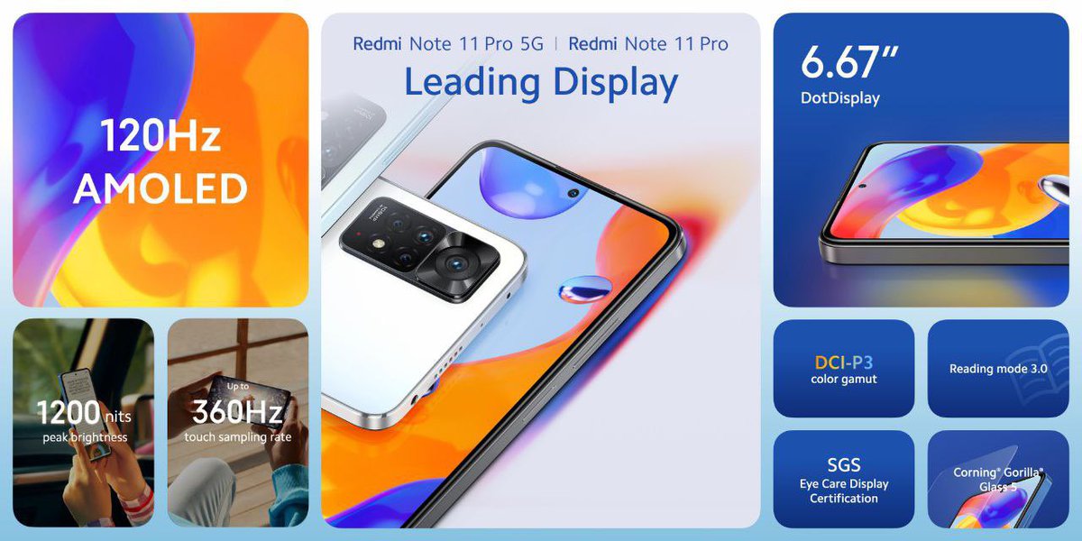 TechFactsRafee's tweet photo. #Redminote11Pro  &amp; #Redminote11Pro 5G launched globally..
#RedmiNote11Series 

4G: #G96
5G: #SD695 5G https://t.co/esimyFhJ7T