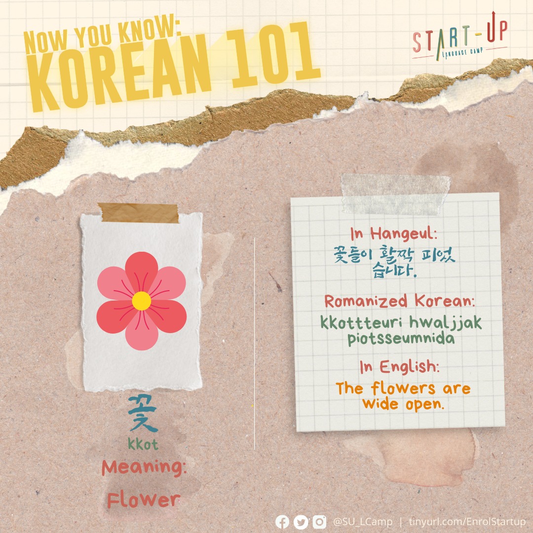 SU_LCamp's tweet photo. #NowYouKnowKorean101

Did you know that the national flower of Korea is Hibiscus or The mugunghwa, or the rose of Sharon, is an object of deep affection? Meaning “eternal blossom that never fades” has been an important symbol of Korean culture for centuries.

#Korean #Class #SULC https://t.co/cXIAoVB1UW