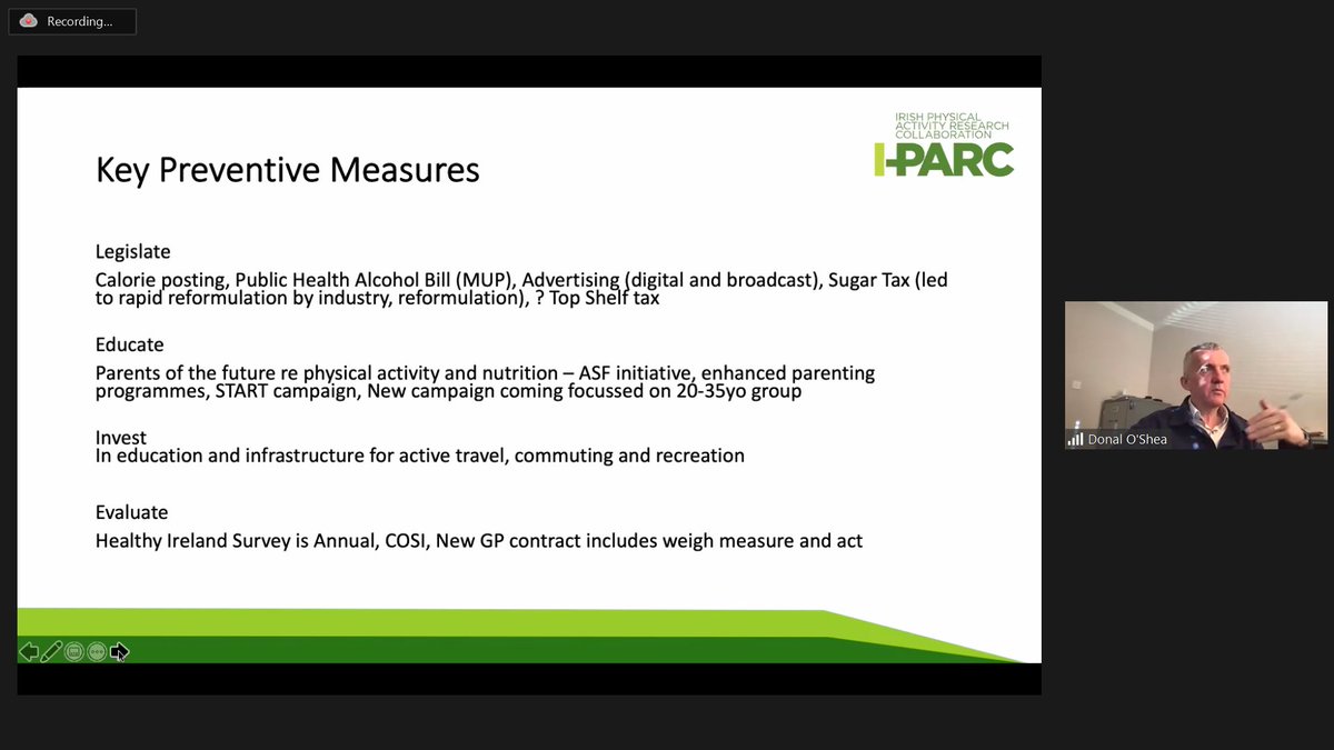 IPARC_1's tweet photo. Prof Donal O'Shea, @HSELive clinical lead for obesity, discussed obesity as a disease and the difference between prevention and treatment. #IPARC2022 https://t.co/YlBknrICq0
