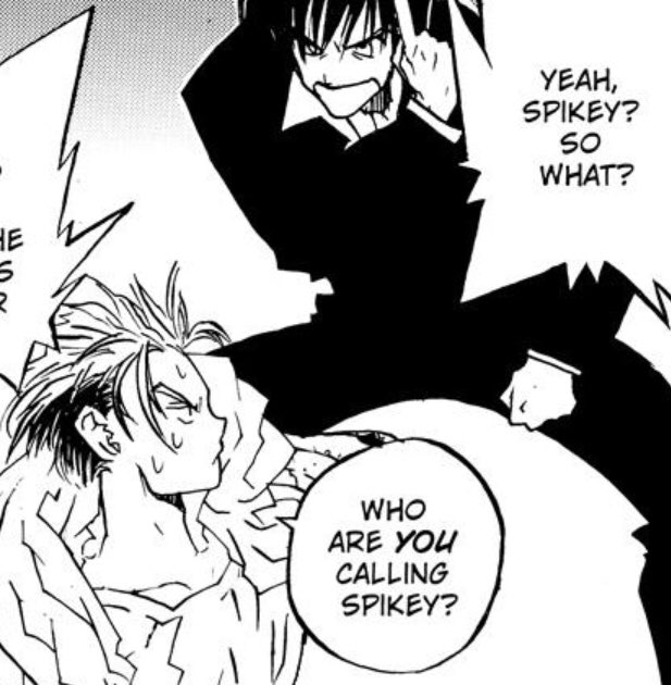Wolfwood calling Vash "spikey" don't talk to me.....o<-< 