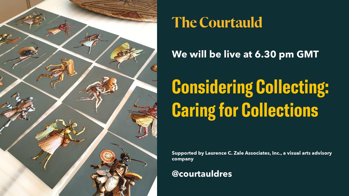 CourtauldRes's tweet photo. Last night's event #ConsideringCollecting: Caring for Collections is now available to watch online 🙌
@MarenkaOdlum @narveym @kathleenlawther #RosemaryLynch
📽️https://t.co/XIxhQLeX6s https://t.co/78C3QVWm4v
