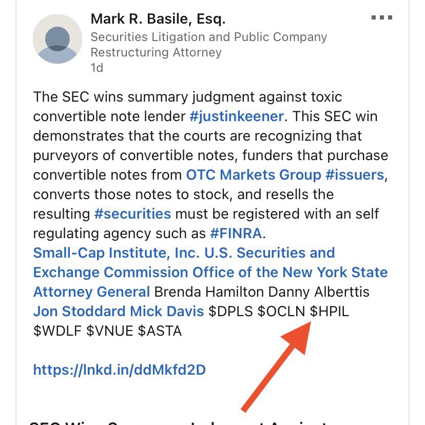 stockGains8's tweet photo. $hpil https://t.co/Q5vCqnAqOJ