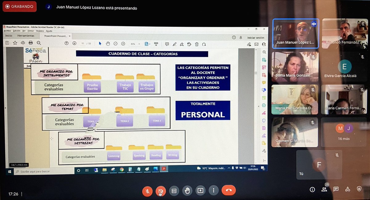 El claustro del IES Murillo ha recibido formación telemática en "Evaluación criterial. Cuaderno de Séneca" dentro del proyecto de Formación en Centro "Somos Murillo Digital".
#SomosMurillo