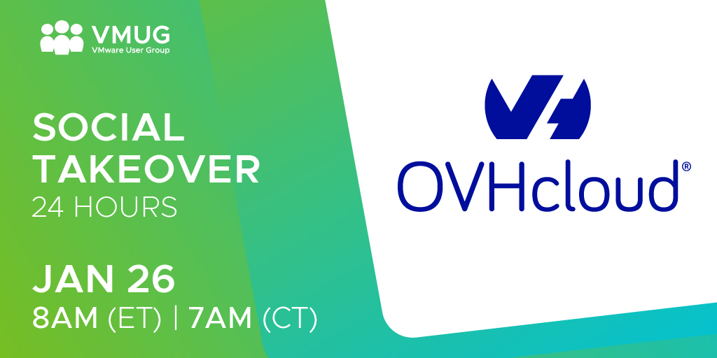 MyVMUG's tweet photo. OVHcloud in the place! We are taking over for 24 hours with lots of cool #tech news, tips and useful info. We will also present our solutions to power your data. #OVHcloudTakesOver https://t.co/3lTbiCY5Ck