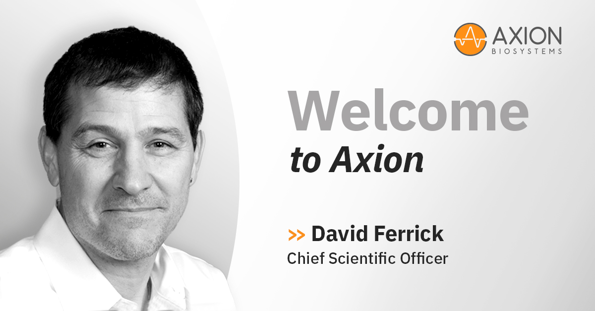 axionbio1's tweet photo. Axion BioSystems welcomes industry leader David Ferrick as new Chief Scientific Officer. Read our full press release: https://t.co/gReZdkaBij https://t.co/u5ifkRG1X1