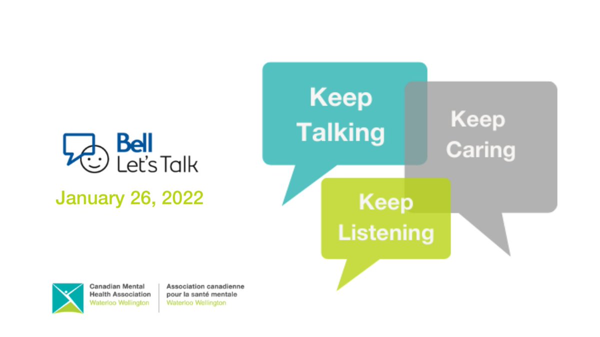SMCDSB's tweet photo. The conversation should never stop but today, when you text, tweet or Tiktok #BellLetsTalk, Bell will donate 5¢ to mental health initiatives in Canada.  Keep listening, keep talking and keep being there for each other. https://t.co/16VjbeYZXs