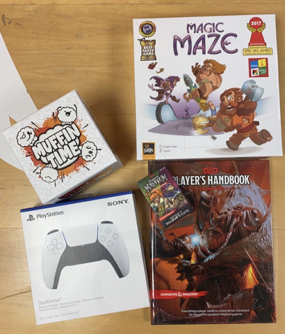 RGUGaming's tweet photo. Whew.
We're really pulling out the big guns for this society, huh? Yet another great haul, this time from @ZatuGames !! Muffin time is a current favourite - lots of fun and chaos to be had with friends.
We hope people can make it to our Wednesday meets to try all this out! https://t.co/B01p32hMjm