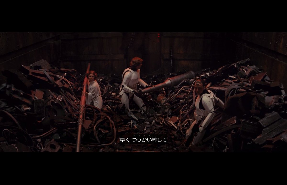 今週の #BookofBobaFett #ボバフェット 第5話爆笑シーン
・FP-45リベレーター(実銃)が #スターウォーズ 世界に堂々登場
・EP4の謎物干し竿、物干し竿じゃなかった
・銀ピカ方正ことディン・ジャリン、再登場もやはりそれとなく弱い
・主役のボバフェットが本編に一切出ない
https://t.co/agWEwdrzuk
