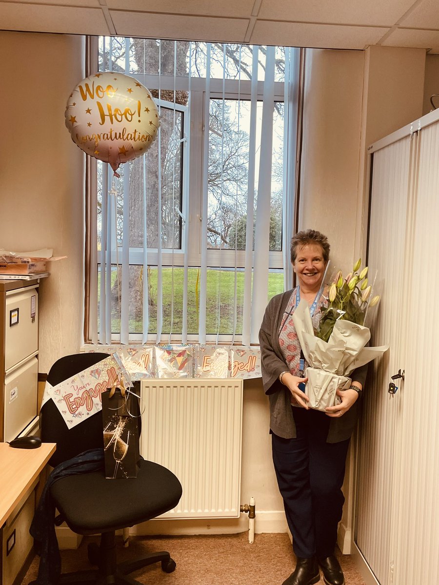 Huge congratulations to our fabulous data manager, Lisa on her engagement to Alistair at the weekend! So happy for them both! Everyone <a href="/nhsfife/">NHS Fife</a> FNP wish them lots of love and happiness for the future! #lettheweddingplansbegin
<a href="/nhsfife/">NHS Fife</a> <a href="/FNP_Scotland/">FNP Scotland</a>